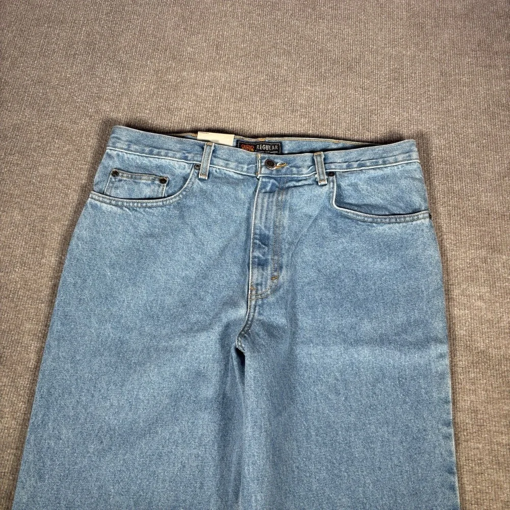 Vintage Route 66 Jeans Mens 34x34 (Tag 36x34) Regular Straight‎ Blue Denim NWT